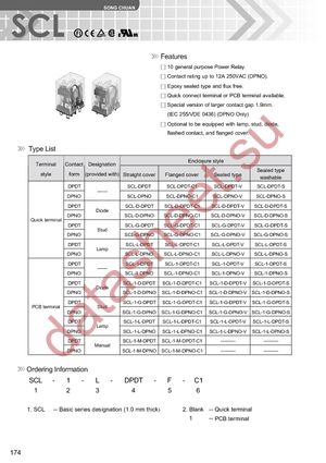 SCL-DPDT-120VAC datasheet  